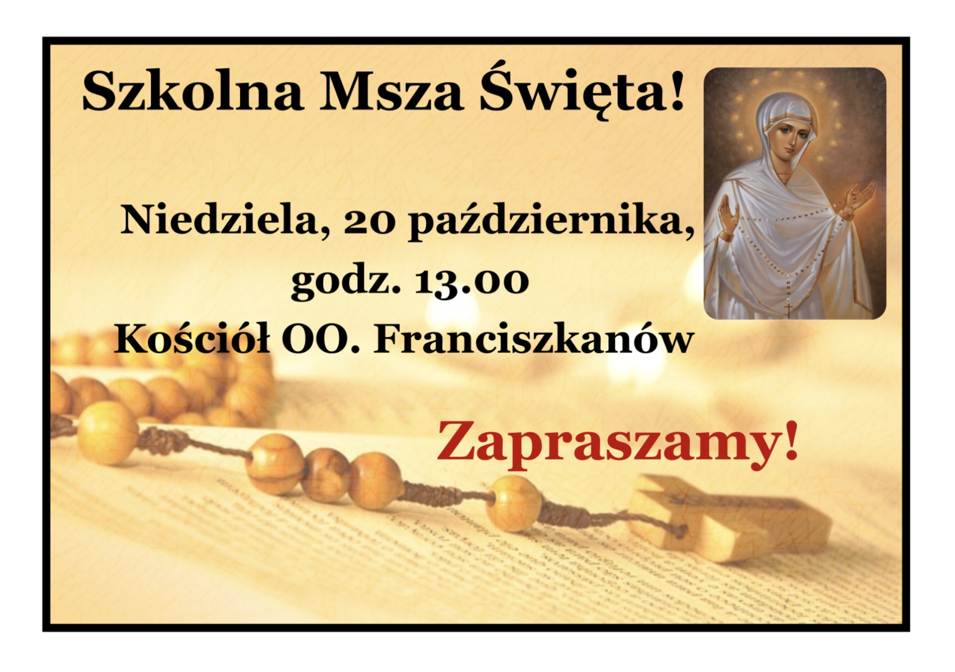 SZKOLNA MSZA ŚWIĘTA