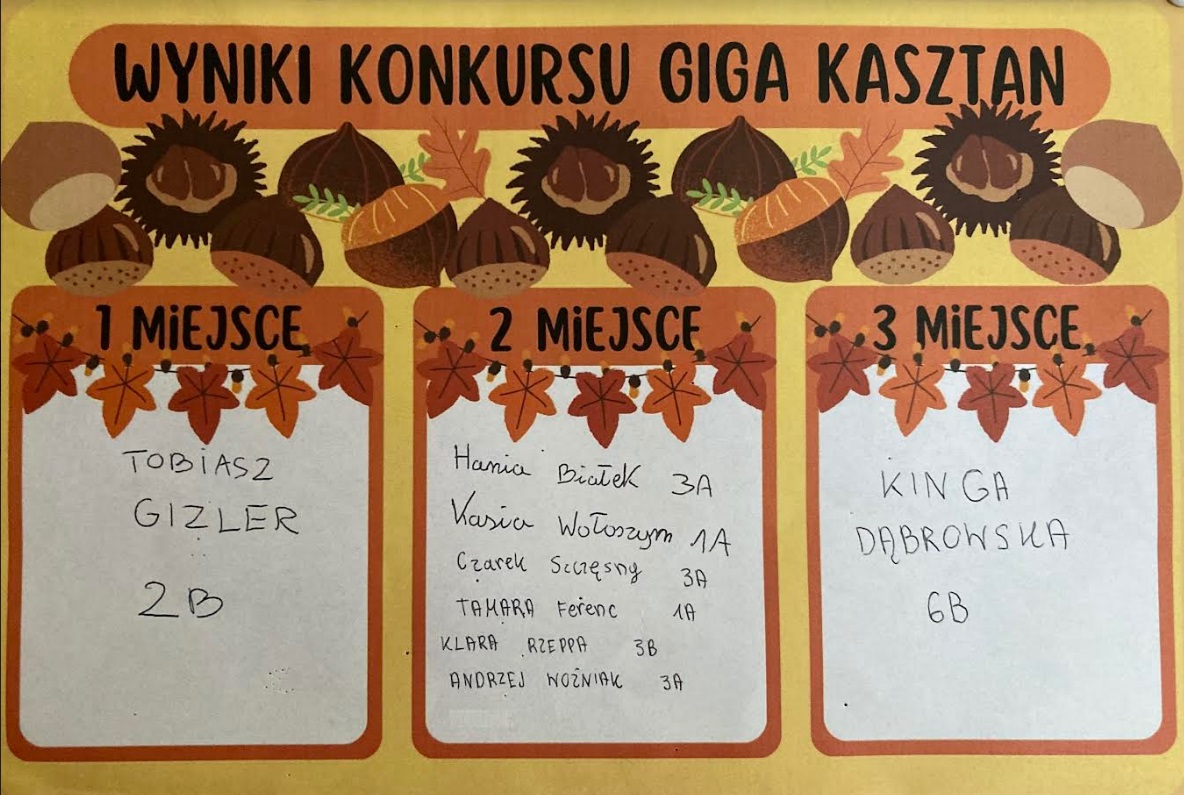 Konkurs na NAJwiększego kasztana