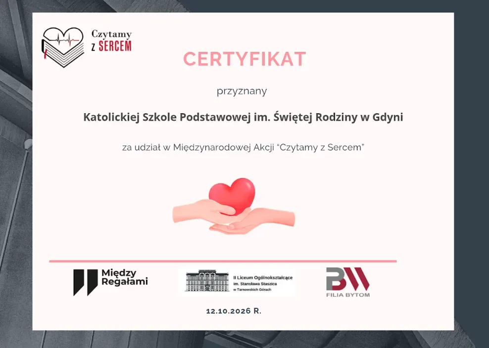 Zakończyliśmy udział w międzynarodowej akcji „Czytamy z sercem”